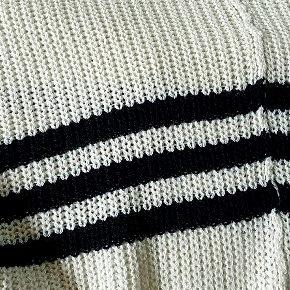 Striped Poncho Sweater - Picture 2 of 6